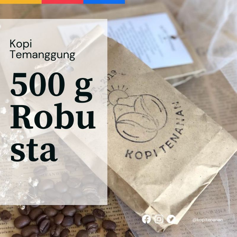 

kopi robusta 1/2 kg biji atau bubuk asli murni tanpa campuran