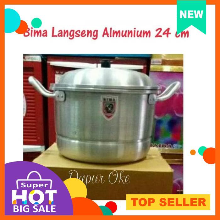 Bima Langseng Almunium 24 Cm / Kukusan / Panci Serbaguna / Steamer