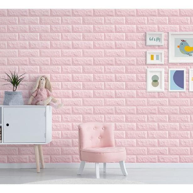 Wallpaper Dinding Kamar Stiker Dekorasi Sticker Wallpaper 3D Foam