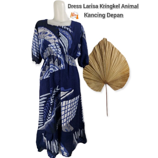 Dress Larisa Kringkel/Dress kancing depan/dress busui/daster bali