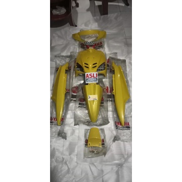 cover body full halus Yamaha Mio sporty warna kuning 5TL RYC1 ryc1 body full set  kuning Mio Al 115s