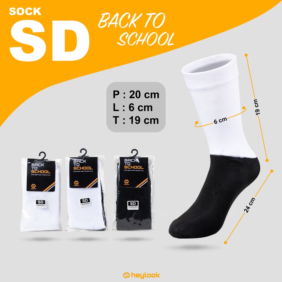 Kaos Kaki Panjang Polos Kaos Kaki Panjang Putih Hitam Premium Branded Kaos Kaki Anak Sekolah Remaja Dewasa SD SMP SMA