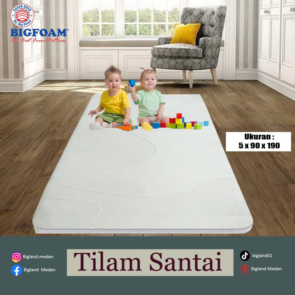 Tilam Lipat Camping Bigfoam by bigland Kasur Busa 5cm