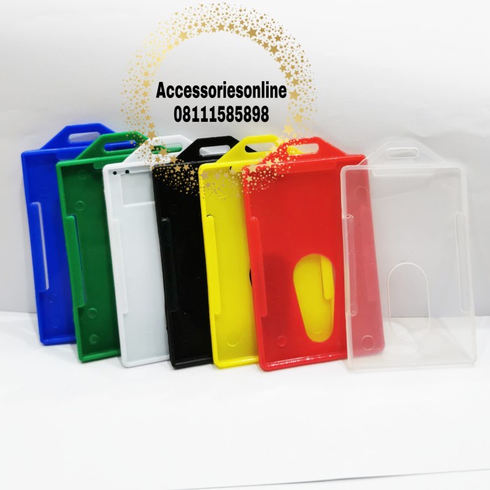 

ORGANIZER-DOCUMENT- TEMPAT ID CARD FRAME CASING ID CARD HOLDER / NAME TAG - PUTIH TRANS -DOCUMENT-