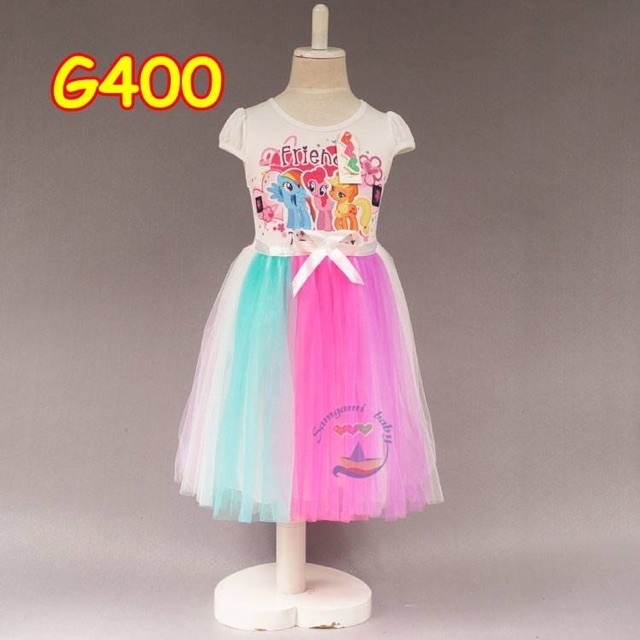 G400 DRES LITTLE PONY / DRESS ANAK TUTU / BAJU LITTLE PONY