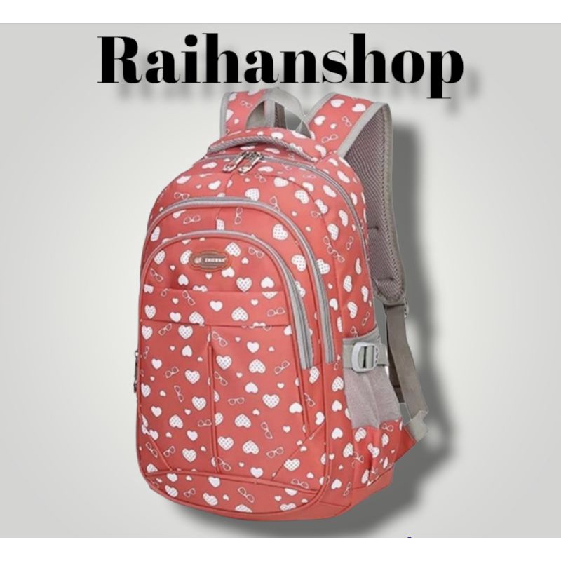 tas ransel sekolah motif love tas gendong karakter love-7