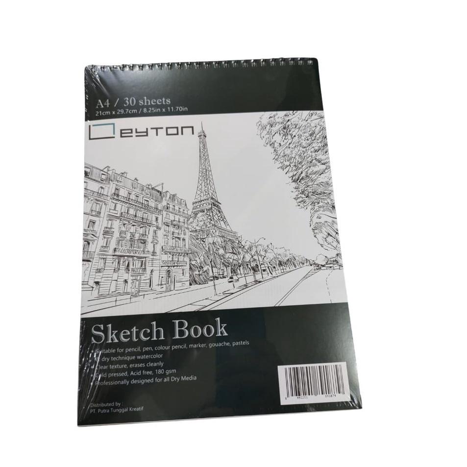 

Potongan Harga Leyton spiral sketch book 180gsm 30 lembar A5 / A4