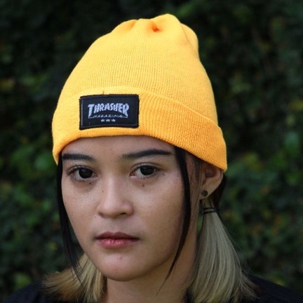 beanie hat bordir thanksinsomnia topi kupluk rajut pria wanita distro