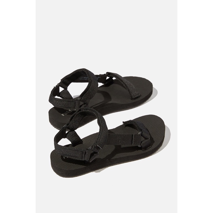 RUBI - Sepatu Sandal Wanita - Stormy Sporty Sandal Ecru to Blue - Black, 37