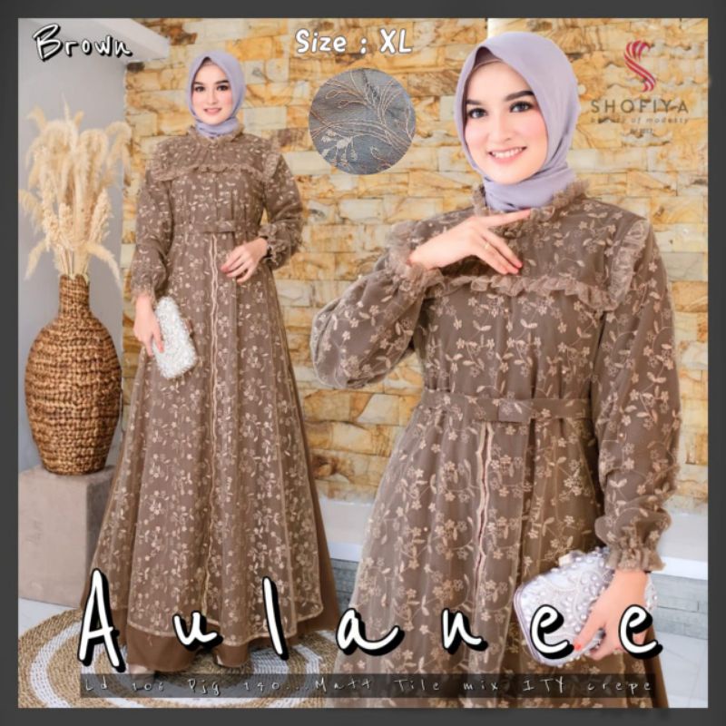 Aulane ORI Shofiya Gamis Pesta Mewah Anggun dan elegan Terlaris