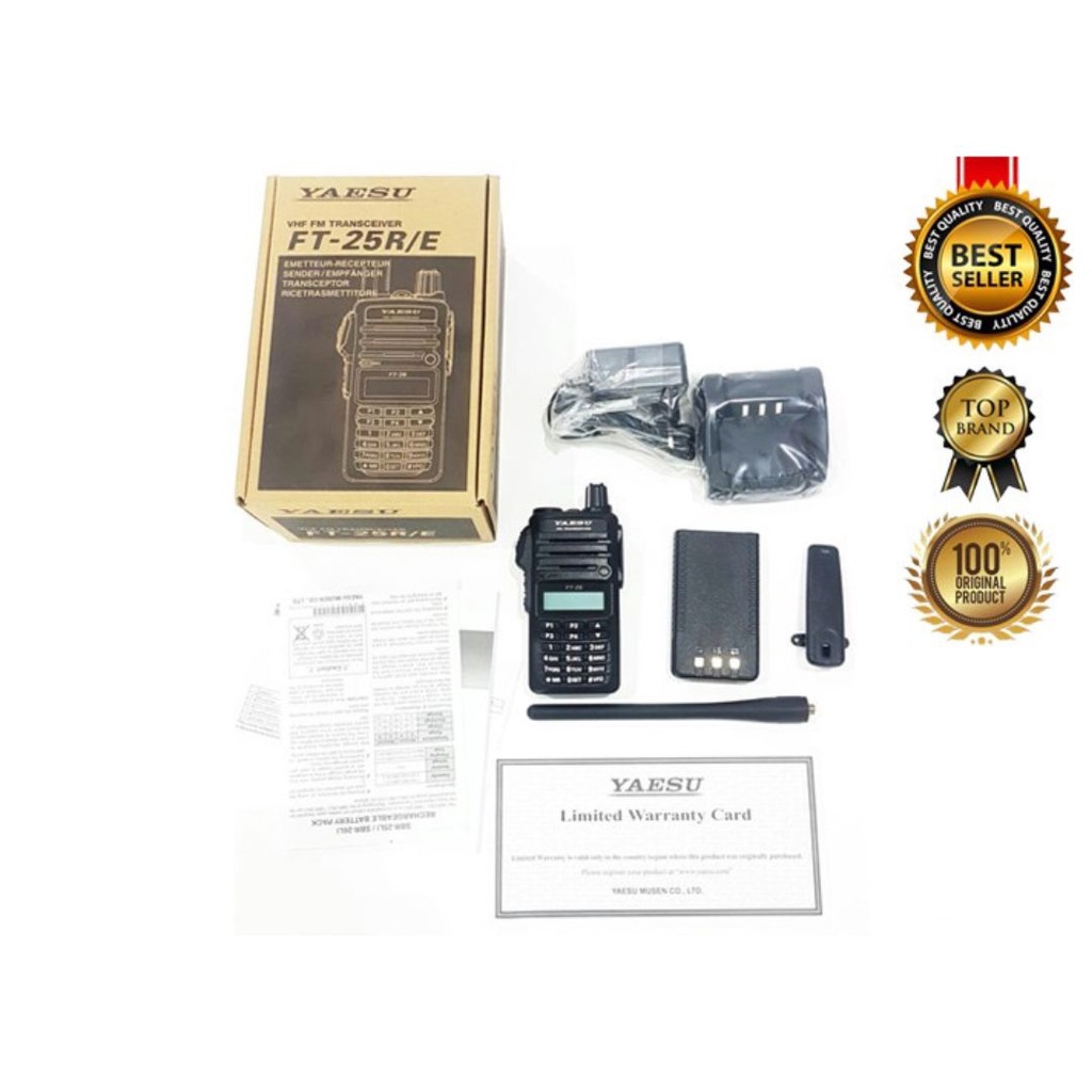 HANDY TALKY YAESU FT-25R/E NEW ORIGINAL GARANSI RESMI POSTEL