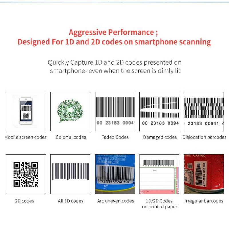 YK&amp;SCAN Embedded Fixed Mount Barcode Scanner 2D QR 1D