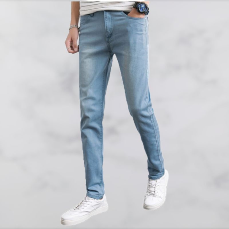 Celana Jeans Pria Dewasa Slimfit Stretch Denim Washed Jeans