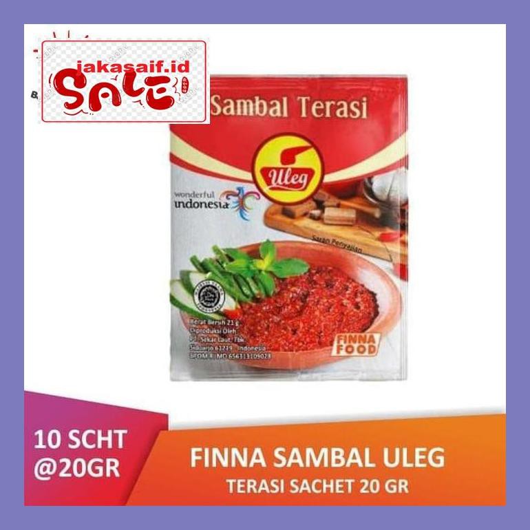 

504Sbu Pack Finna Sambal Uleg Terasi Sachet (10 X 20Gr) Bud0Mb