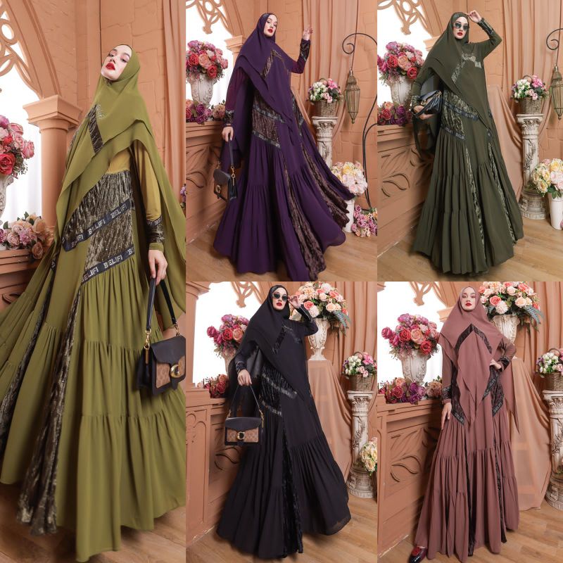 QADIRA SYARI BASIC PREMIUM ORI BY BELIFI EDISI IDUL ADHA GAMIS SYARI DENIM GAMIS SYARI PREMIUM