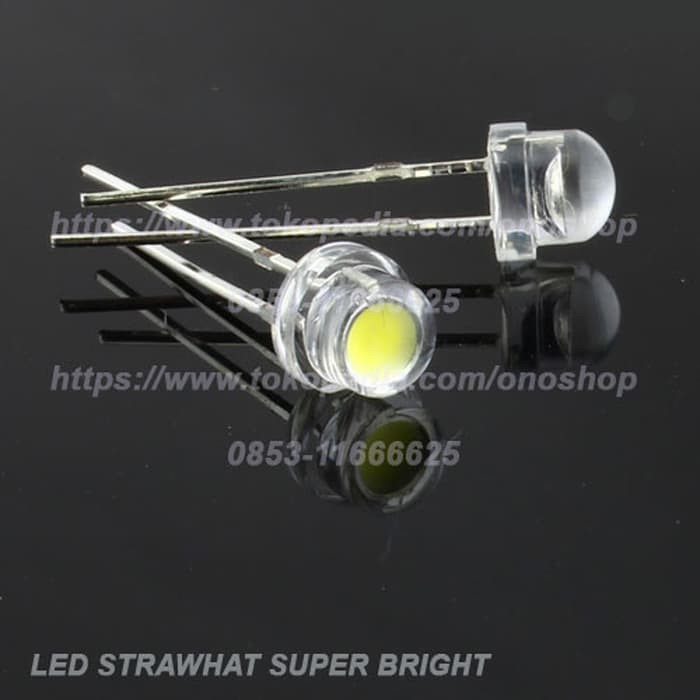 Led Strawhat 4,8 Mm ( Super Bright ) - Kuning