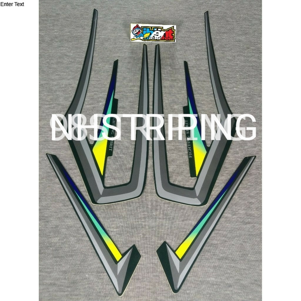 STRIPING RX KING HIJAU  2000 2001 STIKER LIS POLET ORI YAMAHA