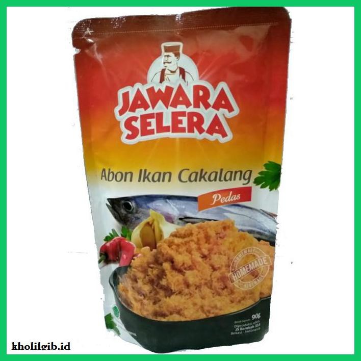 

Makanan-Kering- Abon Ikan Cakalang Js Jawara Selera - 90Gram Varian Pedas -Aneka.