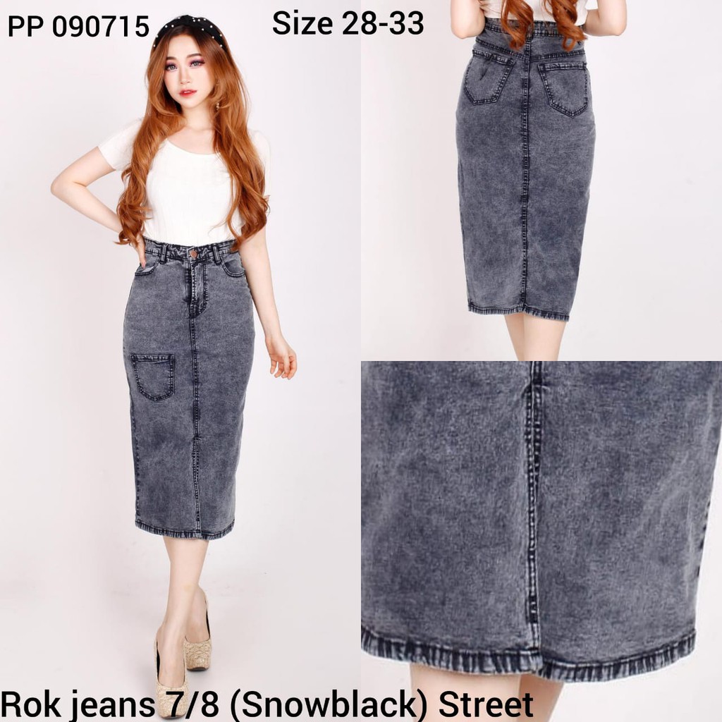 FWR - ROK JEANS 7/8 KANTONG VARIASI