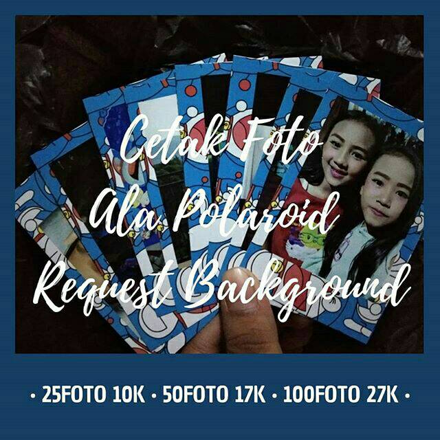 Cetak Foto Polaroid Background