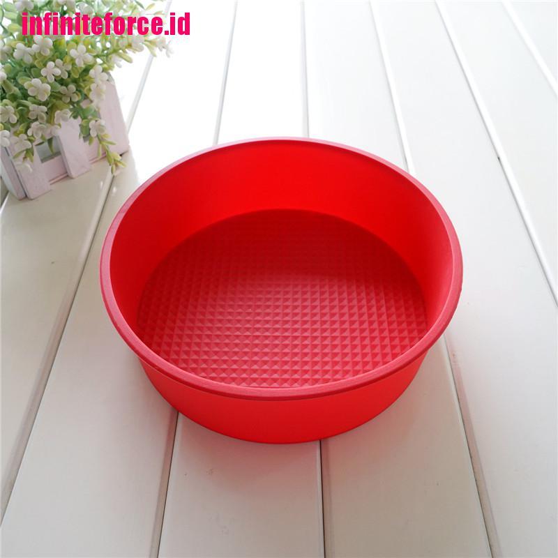 8 inch Silicone Mould Bakeware Round Cake Form Baking Pan color random