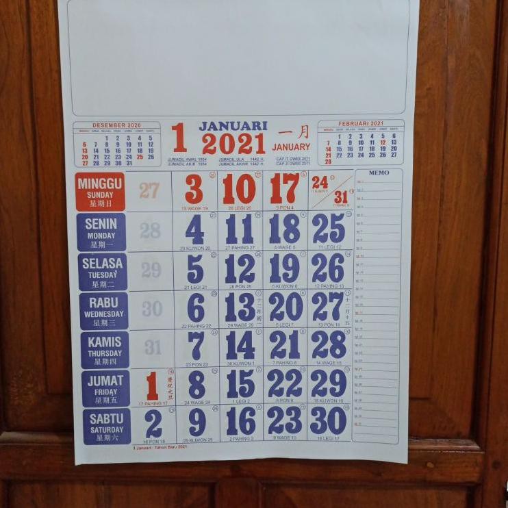 

Best Seller ENBZJ Kalender Bulanan Kalender Kerja Angka Besar Ukuran 38 x 12 cm 2021 70 Ready