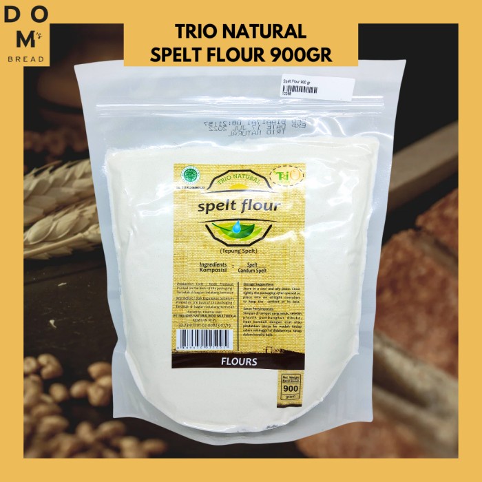 

BISA COD Tepung Spelt Trio Natural (Spelt Flour) 900 GR