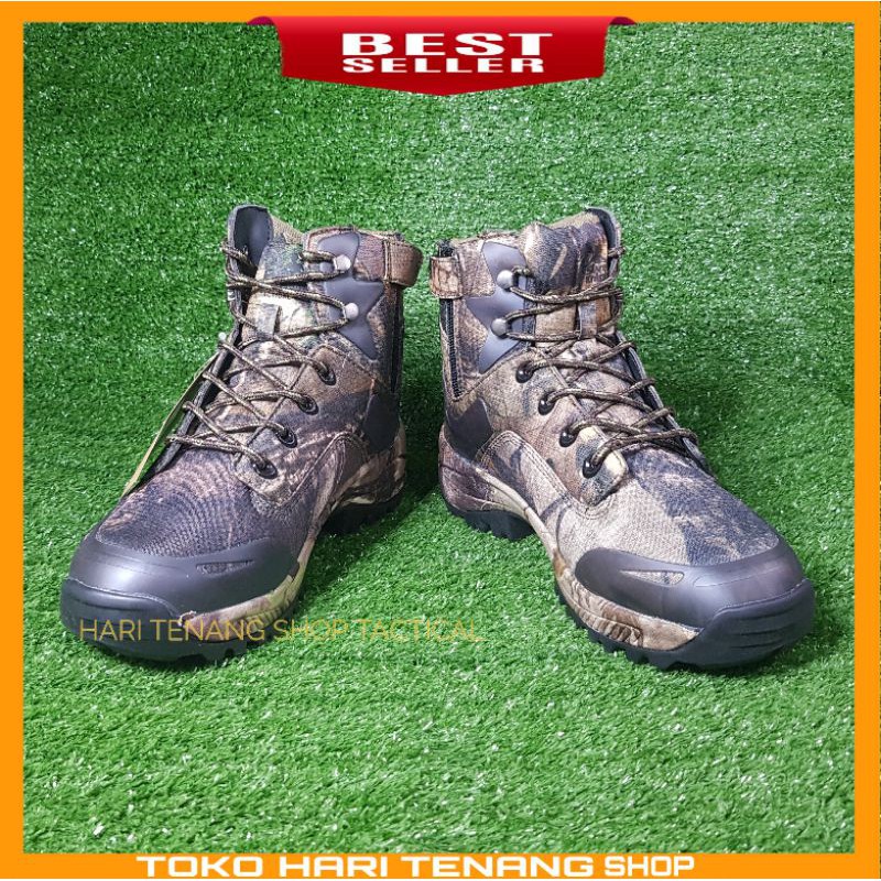 (SILVER KNIGH) Sepatu tactical perbakin  camo import/ Sepatu boots pria 6inc warna loreng perbakin camo anti selip dan waterproof