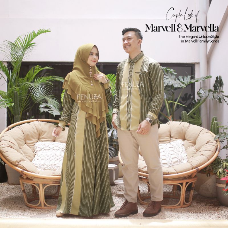 Sarimbit Fenuza Gamis Dress Marvell Marvella