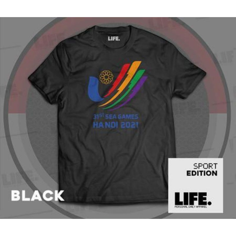 Baju Life SEA GAMES HA NOI 2021 / Kaos Atasan Pria Katun / T-shirt Life Sea Games