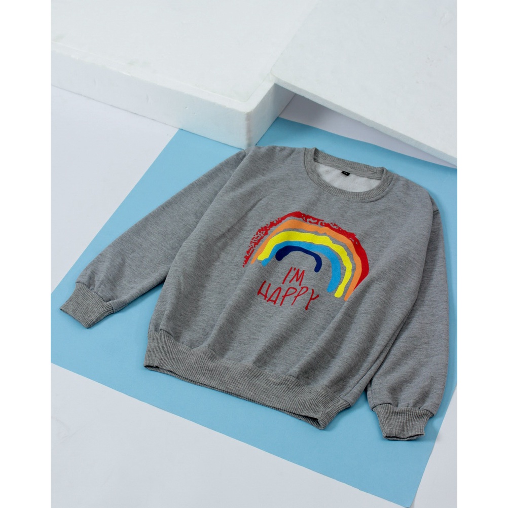 Promo Baju anak perempuan gambar PELANGI Sweater Fleece Anak Perempuan Umur 1 - 5 Tahun