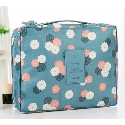 [COD] Tas Make Up Travel / Travel Pouch Make Up Kosmetik Sabun Dengan Banyak Sekat Praktis Travel Pouch Kosmetik Anti Air