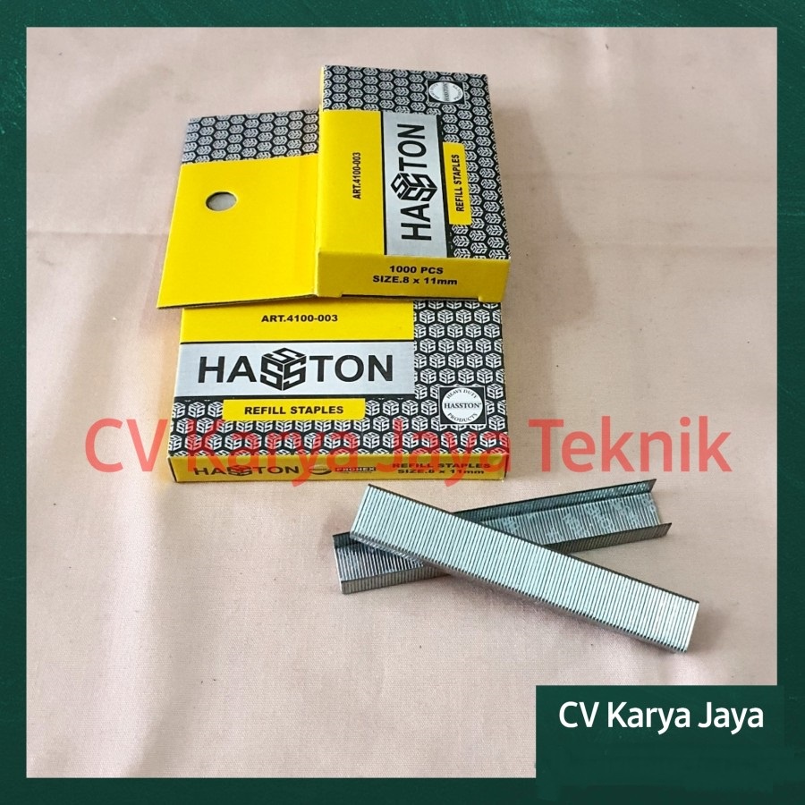 

Isi Staples Tembak Hasston 8 mm x 11 mm / Refill Staples Gun Tacker