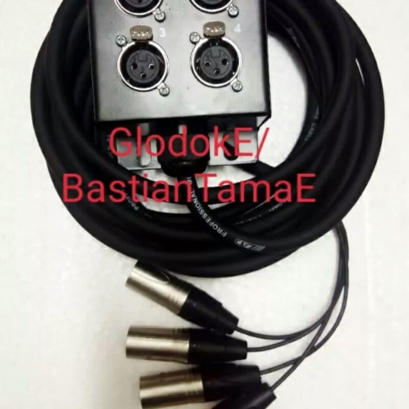 KABEL SNAKE/SNAKE CABLE ISI 4 PLUS BOX PANJANG 10M
