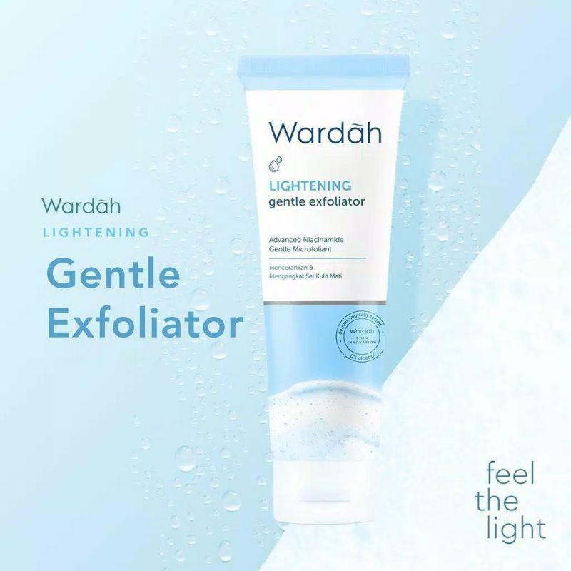 Wardah Lightening Gentle Exfoliator 50ml | Facial Scrub