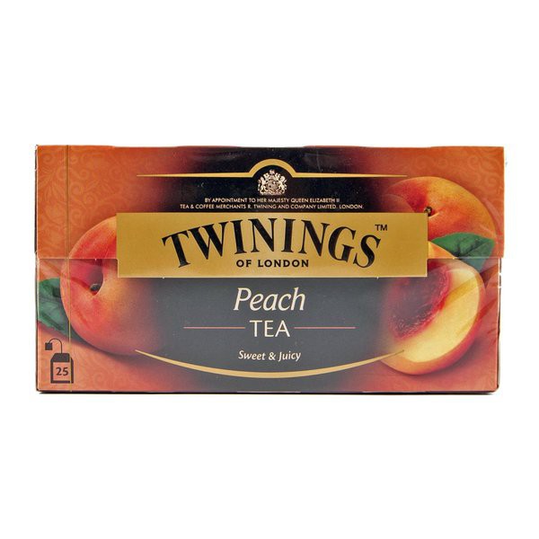 

TWININGS Peach Tea 50gr - Teh London Rasa Buah Persik Kantong 25x2gr