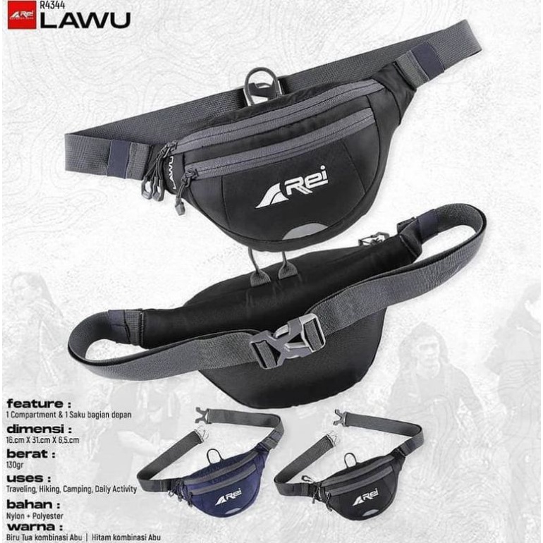 WAISTBAG REI ORIGINAL LAWU TAS PINGGANG ORIGINAL AREI OUTDOORGEAR