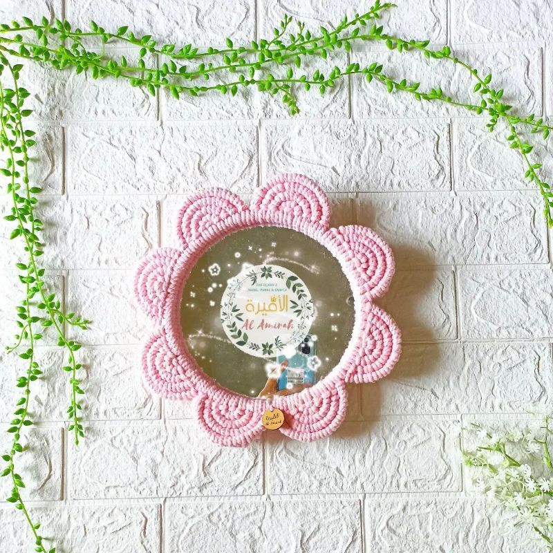 Cermin Macrame Bunga  || Macrame Mirror