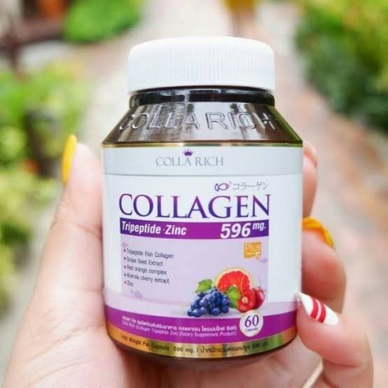 COLLA RICH COLLAGEN Tripeptide Zinc 60 kapsul Collarich ORIGINAL