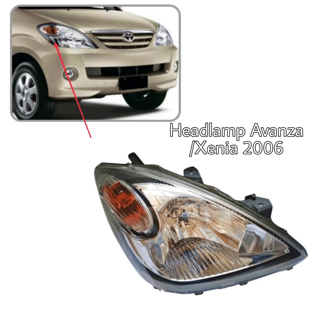 HEADLAMP Lampu Depan Mobil AVANZA XENIA 2004-2006 Kanan kiri