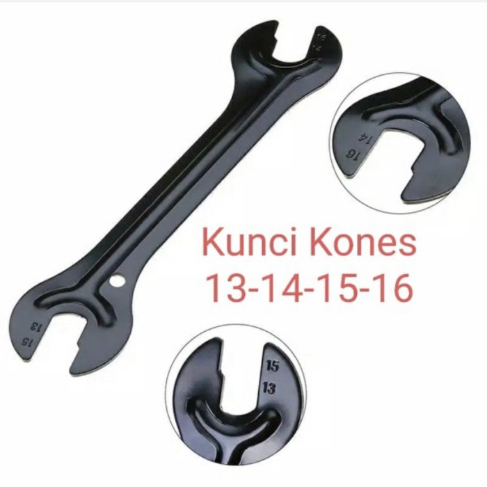 Kunci Kones 13 14 15 16 kinci Konis buka as pedal sepeda Wrench spanne