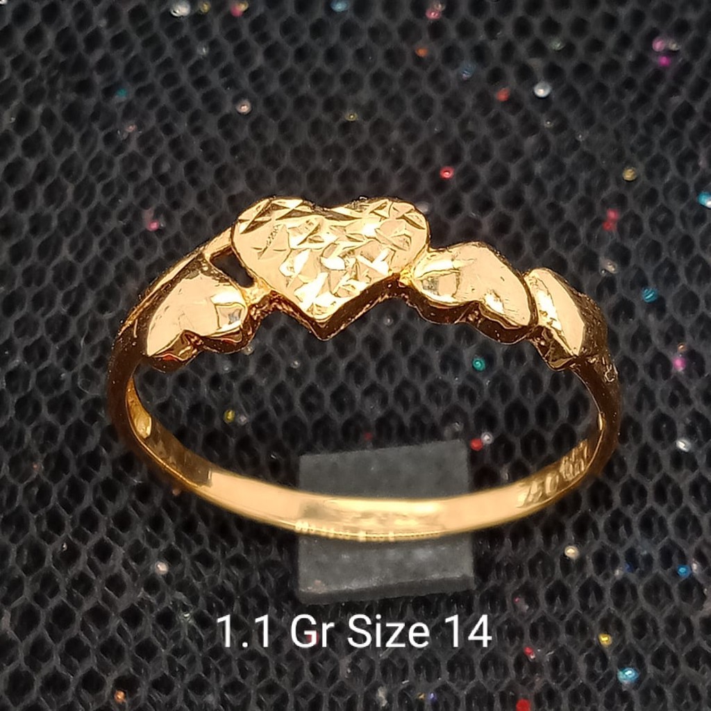 New Cincin Emas 17 K - 1.1 gr Kadar 750 - 2777