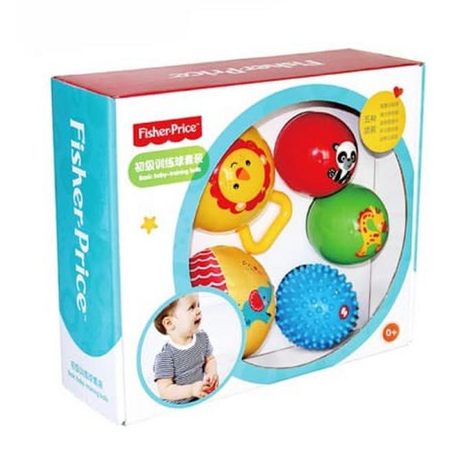 Fisher Price Basic Baby Training Balls / Bola Karet / Bola Bayi Pantul - Termurah 