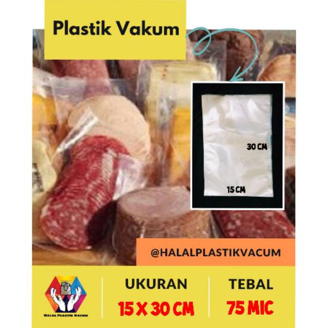 

Plastik Vakum / Plastik Vacum TERMURAH !! 15 x 30 75 Mic