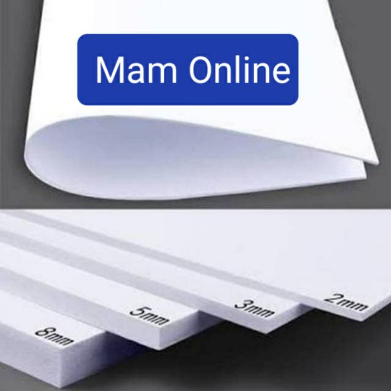 

Harga promo. Pvc foamboard 1mm uk 20cm x 30cm qty 4 lembar
