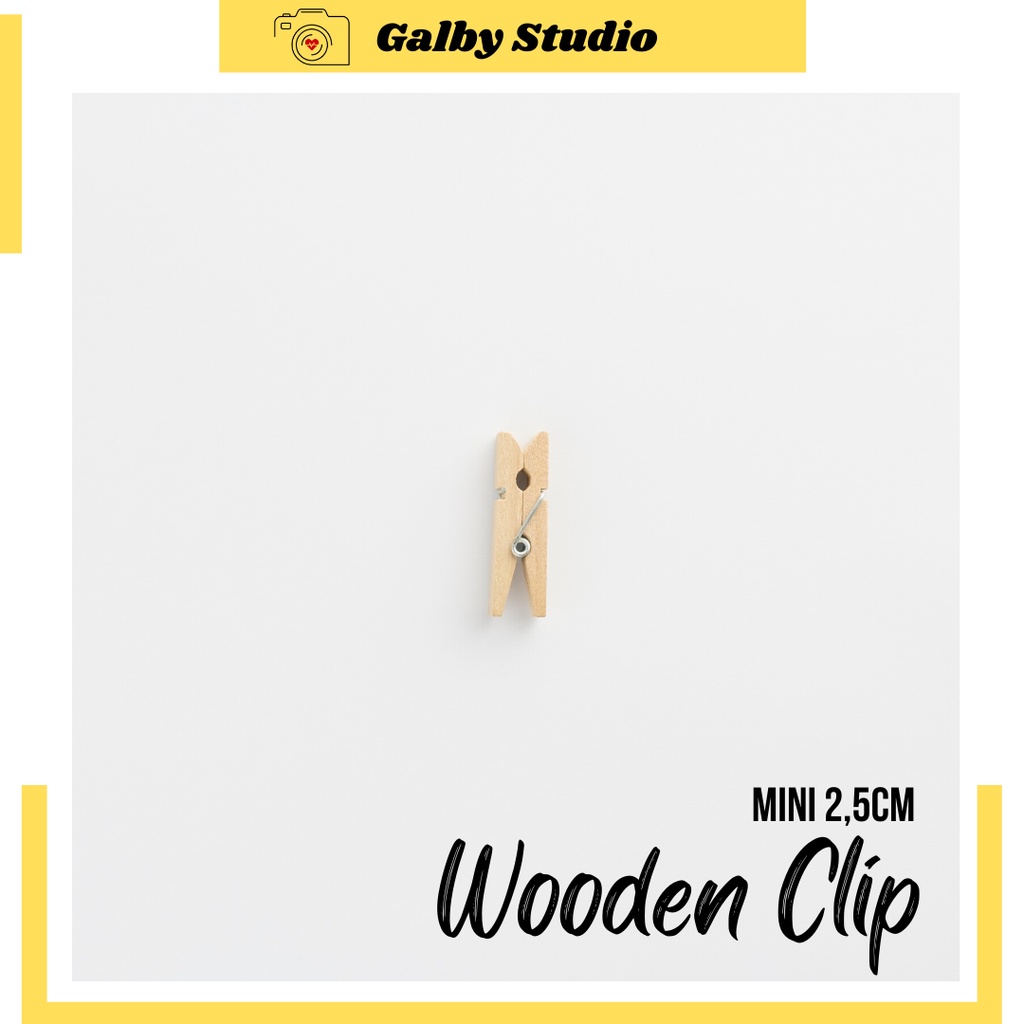 Wooden Clip Mini 2,5CM Wooden Clip Polaroid Wooden Clip Penjepit Kertas Penjepit Foto Jepitan Kertas