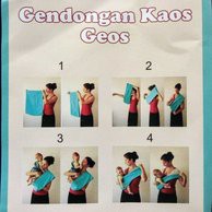 Promo !! GENDONGAN BAYI GEOS OKIYO - GENDONGAN BAYI INSTAN POLOS WARNA