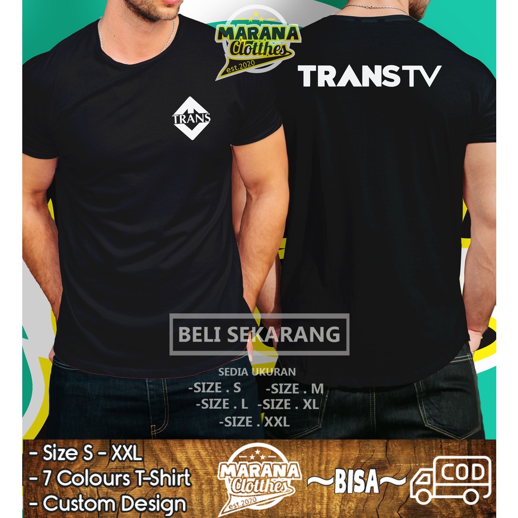 Kaos Baju TransTV Logo DB Baju Perusahaan TV