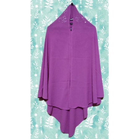 KHIMAR JUMBO NON PET/KHIMAR BUBLE CRINKLE BELAH TENGAH PAYET