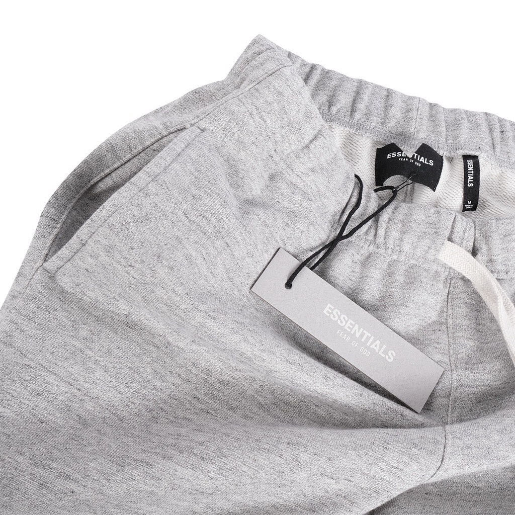 FOG ESSENTIAL BASIC JOGGER PANTS LIGHT GREY TRAINING UNISAX FOG AUTHENTIC MIRROR TERBARU